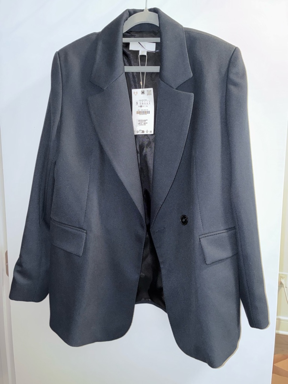Zara Black Single-Button Women's Blazer